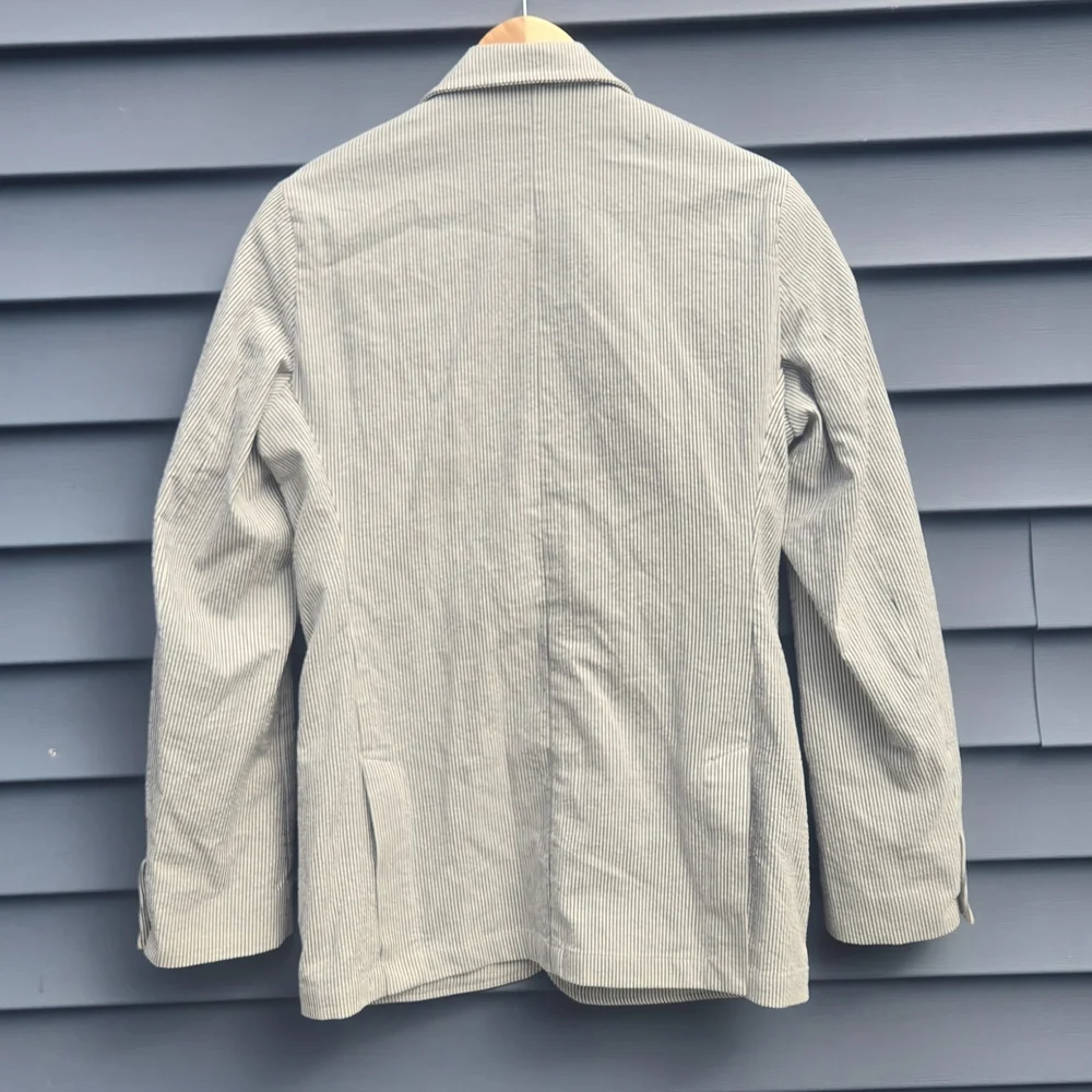 Striped Gray Blazer - Picture 5 of 10